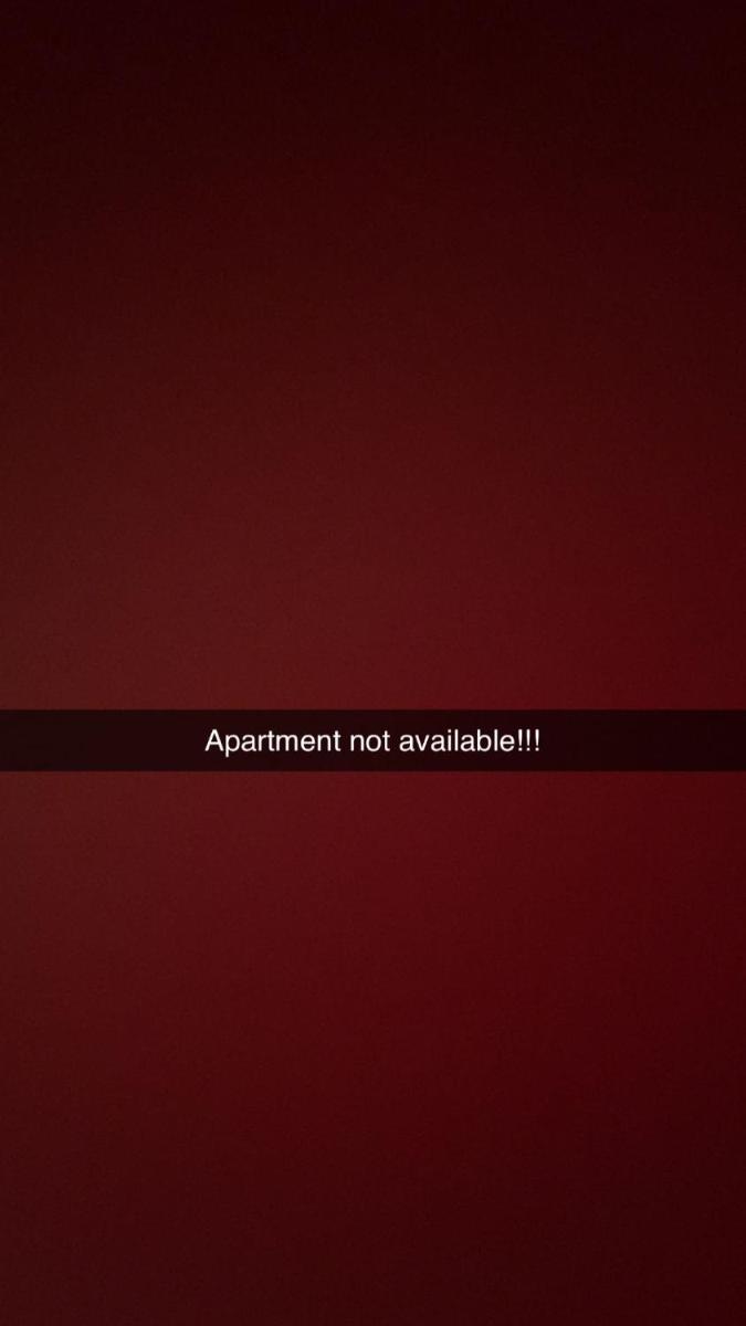 Apartment no available
